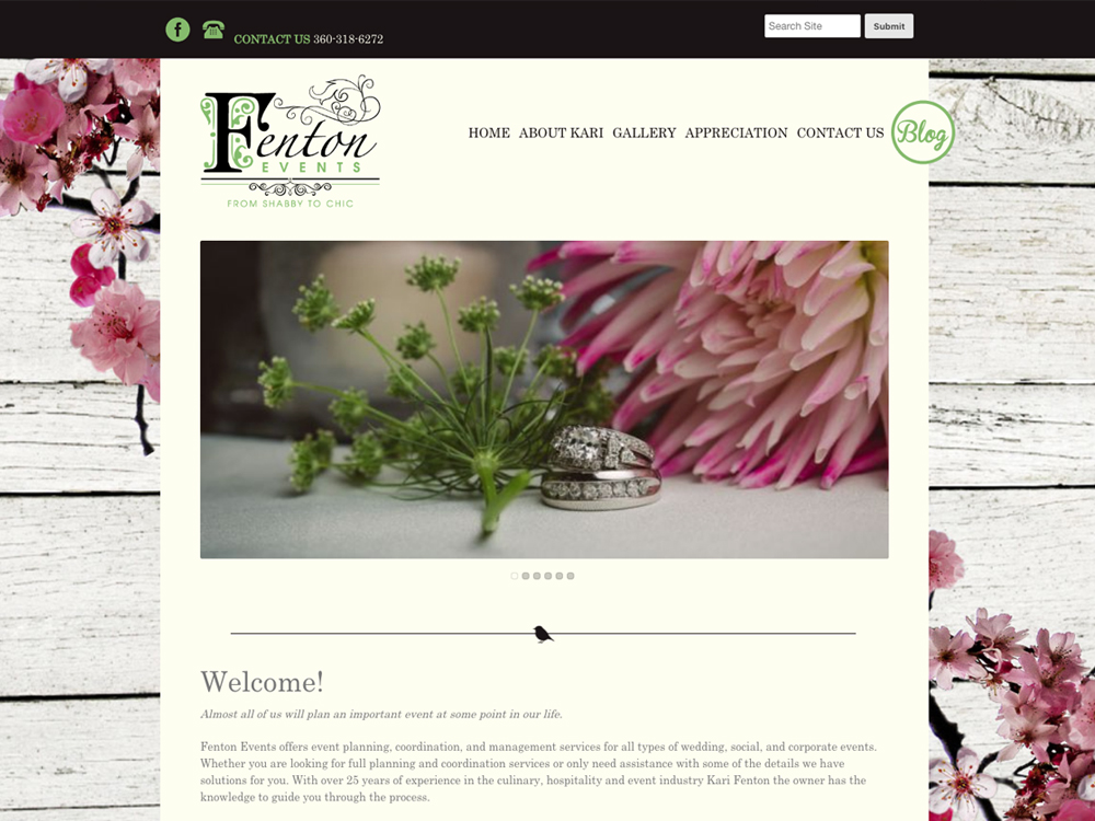 Fenton Events Web Design