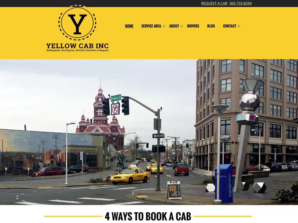 Bellingham Yellow Cab Inc website developement